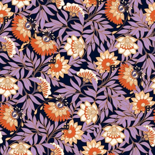 Purple Middle Ages Floral